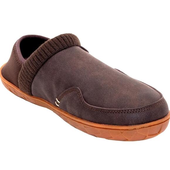 FLOJOS Carl Sherpa Lined Slipper, Brown, Men's Size 12, Women's 13 - Picture 4 of 5